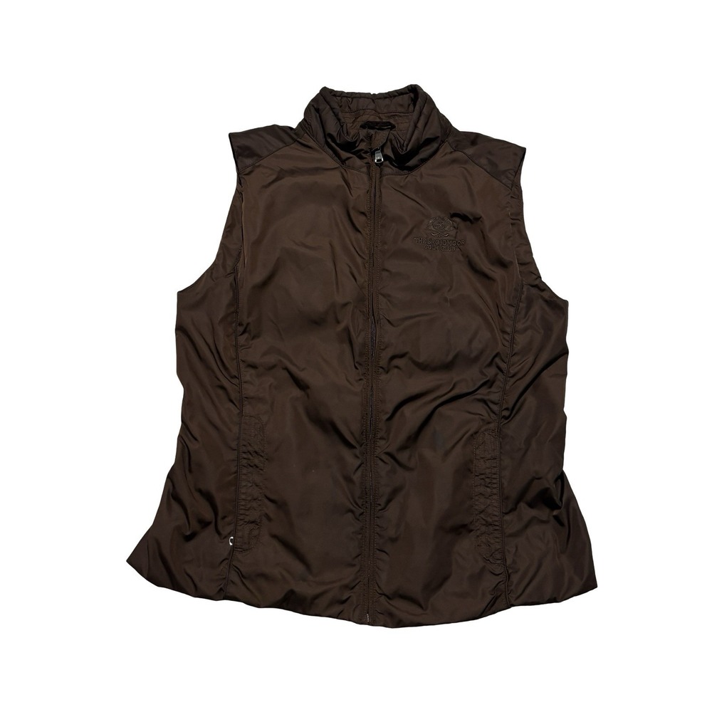 Ralph Lauren Golf Women's Vest Brown Broadmoor Golf Club Size Small 18 x 23
